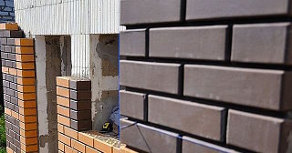 Фасады домов из кирпича в Керчи: качественная кладка от 1155 рублей