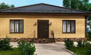 Проекты одноэтажных домов из кирпича | Строй-Крч - Керчь от 3674 рублей